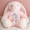 Custom Photo To My Daughter Granddaughter Bunny Plush Gift From Mom Grandma CH07 895302
