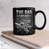 Custom Name The Dad Squad Fist Bump Black Mug - Personalized Father’s Day Gift HO82 902604