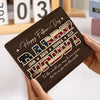 Custom Kid Names To Me You Are The World 2-Layered Wooden Plaque With Stand - Personalized Father’s Day Gift CH07 911402