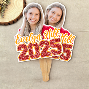 Custom Photo Class of 2025 Graduation Face Fans Graduation Party Decor Gift HA75 892004