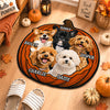 Custom Dog Cat Photo Halloween Pumpkin Custom Shape Faux Cashmere Rug HO82 903164