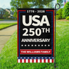 Custom Family Name Celebrate America 250th Anniversary Garden Flag CH07 899604