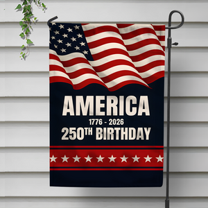 America 1776 - 2026 250th Birthday Garden Flag TH10 896035