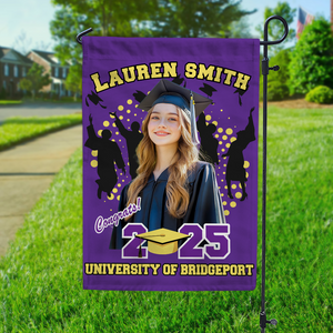 Custom Photo with Name Graduation Garden Flag - Unique Gift Idea for Grads LM32 893053