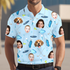Custom Face Golf Polo Shirt Gift For Golfers, Gift For Dad, Husband HA75 898688