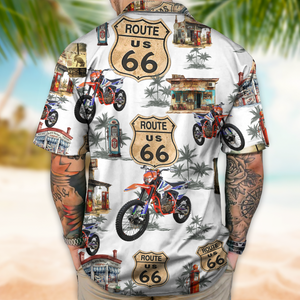 Custom Photo Rout 66 Authentic For Biker Hawaiian Shirt TH10 892553