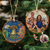 Custom Family Photo America 250th Anniversary 1776-2026 Wood Slice Ornament HO82 900172