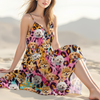 Custom Photo Dog And Leopard Summer Hawaii Maxi Dress For Dog Lovers LM32 893317