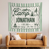 Personalized Camp Bachelorette Bride Banner Tapestry, Bridal Camping Party Decor HO82 902958