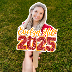 Custom Photo Class of 2025 Graduation Face Fans Graduation Party Decor Gift HA75 892004