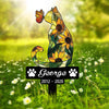 Custom Dog Cat Sunflower Memorial Garden Stake CH07 180198