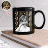 Personalized Vintage Photo Dad, Mom Black Mug - Family Gift HA75 921582