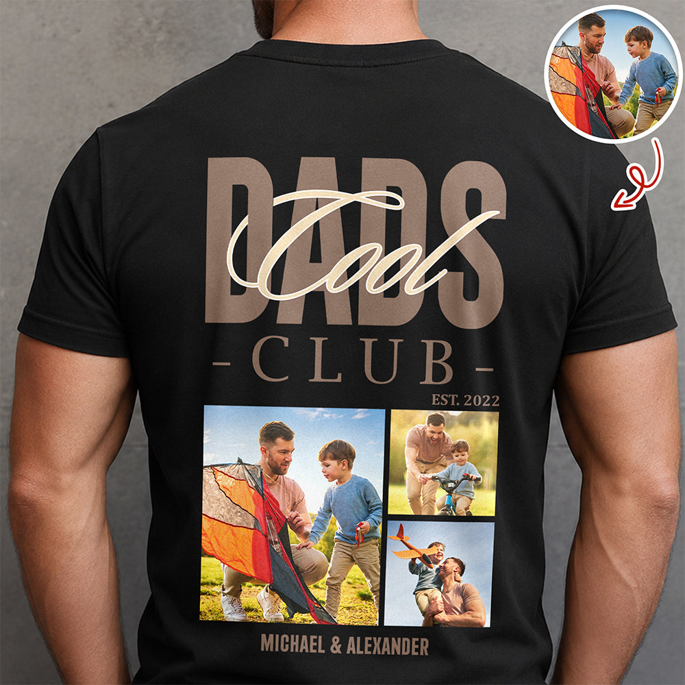 Custom Photo Cool Dads Club Back Comfort Shirt Father's Day Gift CH07 911364
