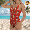 Custom Face With Red Lips Swimsuit Gift For Her LM32 899867