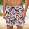 Custom Human Face Photo On Family Beach Short TH10 892649