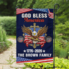 Custom Family Name God Bless America 1776-2026 250 Years Garden Flag LM32 899717