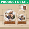 Custom Dad & Kid Photo Round Acrylic Frame Block Father's Day Gift For Dad HA75 892378