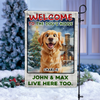 Custom 3D Cute Dog Welcome To The Dog House Decorative Personalized Garden Flag HA75 897936