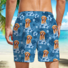 Custom Photo Dog Lovers Summer Tropical Vibe - Personalized Beach Short LM32 893687