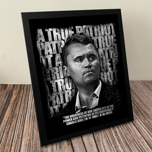 Charlie Kirk Memorial – A True Patriot Tribute Remembrance Picture Frame LM32 65523
