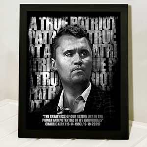 Charlie Kirk Memorial – A True Patriot Tribute Remembrance Picture Frame LM32 65523