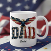 Custom Name America Papa Eagle USA Flag Patriotic Mug HA75 898950
