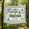 Personalized Camp Bachelorette Bride Banner Tapestry, Bridal Camping Party Decor HO82 902958