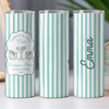Custom Name Beach Icon Skinny Tumbler - Personalized Summer Party Cup HO82 902992