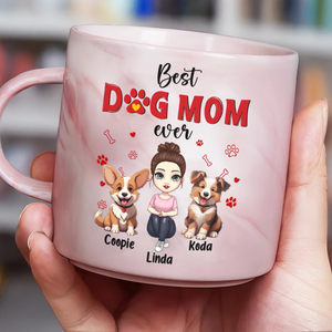 Best Dog Mom Ever Personalized Marble Mug Mother's Day Gift CH07 895496