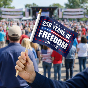 250 Years Of Freedom 1776-2026 4th Of July Handheld Flag HA75 898858