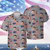 Custom Photo Best Daddy Ever America Flag Hawaiian Shirt Independence Day Gift CH07 895690