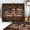 Custom Kid Names To Me You Are The World 2-Layered Wooden Plaque With Stand - Personalized Father’s Day Gift CH07 911402