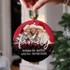 Custom Family Photo Christmas Memorial Ceramic Ornament LM32 895409