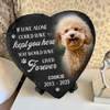 Custom Photo You Would Have Lived Forever Pet Memorial Heart Shaped Stone With Stand HA75 891212