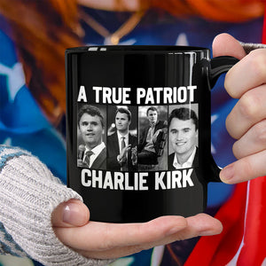 Justice for Charlie Kirk - Prayers Up for Charlie Black Mug HA75 64490