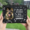 You Were My Favorite Hello Custom Dog Cat in Heaven Photo Rectangle Shaped Stone With Stand Memorial Gift CH07 895482