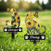 Custom Dog Cat Sunflower Memorial Garden Stake CH07 180198
