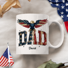 Custom Name America Papa Eagle USA Flag Patriotic Mug HA75 898950