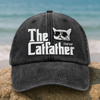 The Catfather Washed Denim Baseball Cap TH10 892997