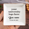 Custom University Logo Class of 2025 Personalized Jewelry Dish Graduation Gift HA75 892268