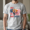 Custom Dog Photo Red White And Woof Shirt For 4th Of July CH07 896096