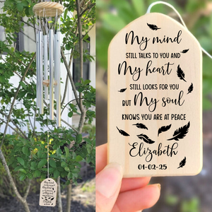 My Mind Still Talks To You Personalized Memorial Wind Chimes HA75 891976