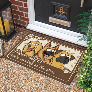 I'm Waiting At The Door Doormat For Dog Lover TH10 892721