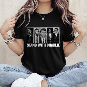 Stand With Charlie Kirk Dark Shirt TH10 64443