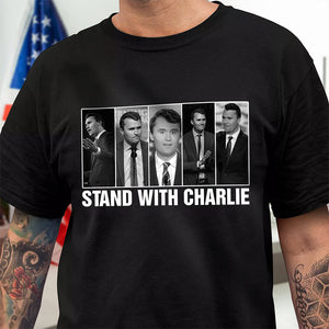 Stand With Charlie Kirk Dark Shirt TH10 64443