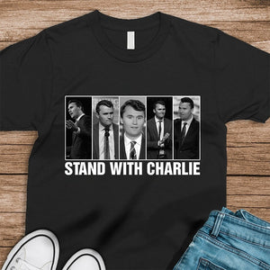 Stand With Charlie Kirk Dark Shirt TH10 64443