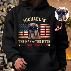 Custom Photo Dog - Dog's Dad The Man The Myth The Dealer American Flag Dad Shirt HA75 892946