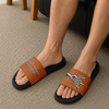 Custom Name Best Dad Ever With Fist Bumps Slide Sandals - Personalized Father’s Day Gift HO82 902700