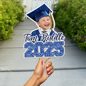 Custom Photo Class of 2025 Graduation Face Fans Graduation Party Decor Gift HA75 892080