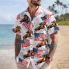 Custom Horse Photo American Flag 250th Anniversary Patriotic Hawaii Shirt TH10 898837